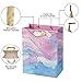 Loveinside Medium Size Gift Bags-Colorful Marble Pattern Gift Bag with Tissue Paper for Shopping, Parties, Wedding, Baby Shower, Craft-4 Pack-7