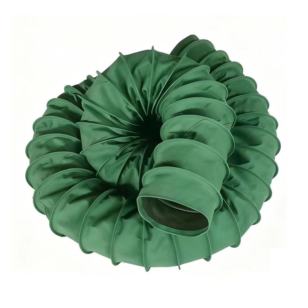 Tubo Flessibile per condotti d'Aria, Tubo Flessibile in Tela da 8 Pollici per HVAC, soffiatori, aspiratori, asciugatrici - Lunghezza 3 m (10 Piedi), Diametro Interno 125 mm (5"), Condotto di