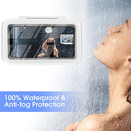 Lc-Dolida Shower Phone Holder Waterproof 480 Rotation Viewable Shower Phone Stand Case Mount For Bathroom Batheub Kitchen Wall Mirro With Iphone 14 13 12 11 Pro Max Xs Xr Up To 6.8" Cell Phone #TOP2