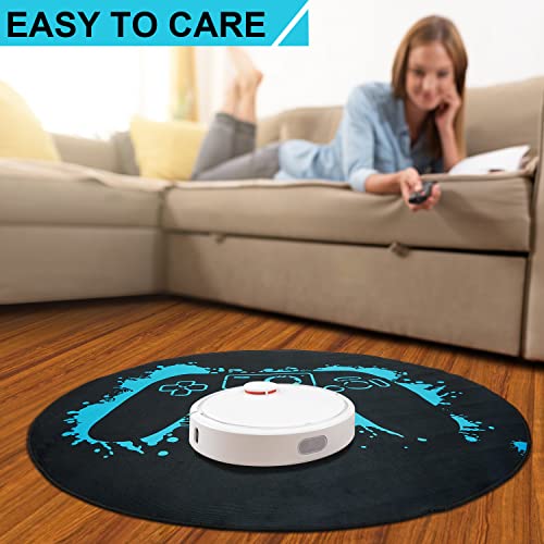 Gaming Chair Mat 47 Inch Round Chair Mat For Hardwood Floor Gaming Rugs Office Chair Rug Chair Mat Carpet Antislip Floor Protector For Gaming Room Home Office #TOP5