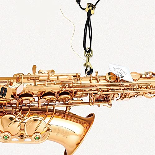 Miwayer Sax Neck Strap Professional Saxophone Harness Leather Padded Soft Neck Sling Adjustable For Baritone Alto Tenor Soprano Baritone And Bari Sax - Thumbnail 7