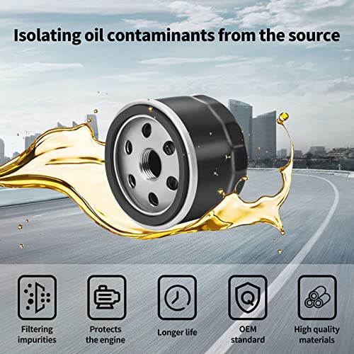 12-050-01-S 49065-7007 Oil Filter With Fuel Filter Lawn Mower 49065-0721 Compatiable With Kawasaki Fr691V Fs691V Am125424 Lg 492932S 49065-7002 12 050 01 1205001 Lawn Mower Oil Filter (1 Set) #TOP4