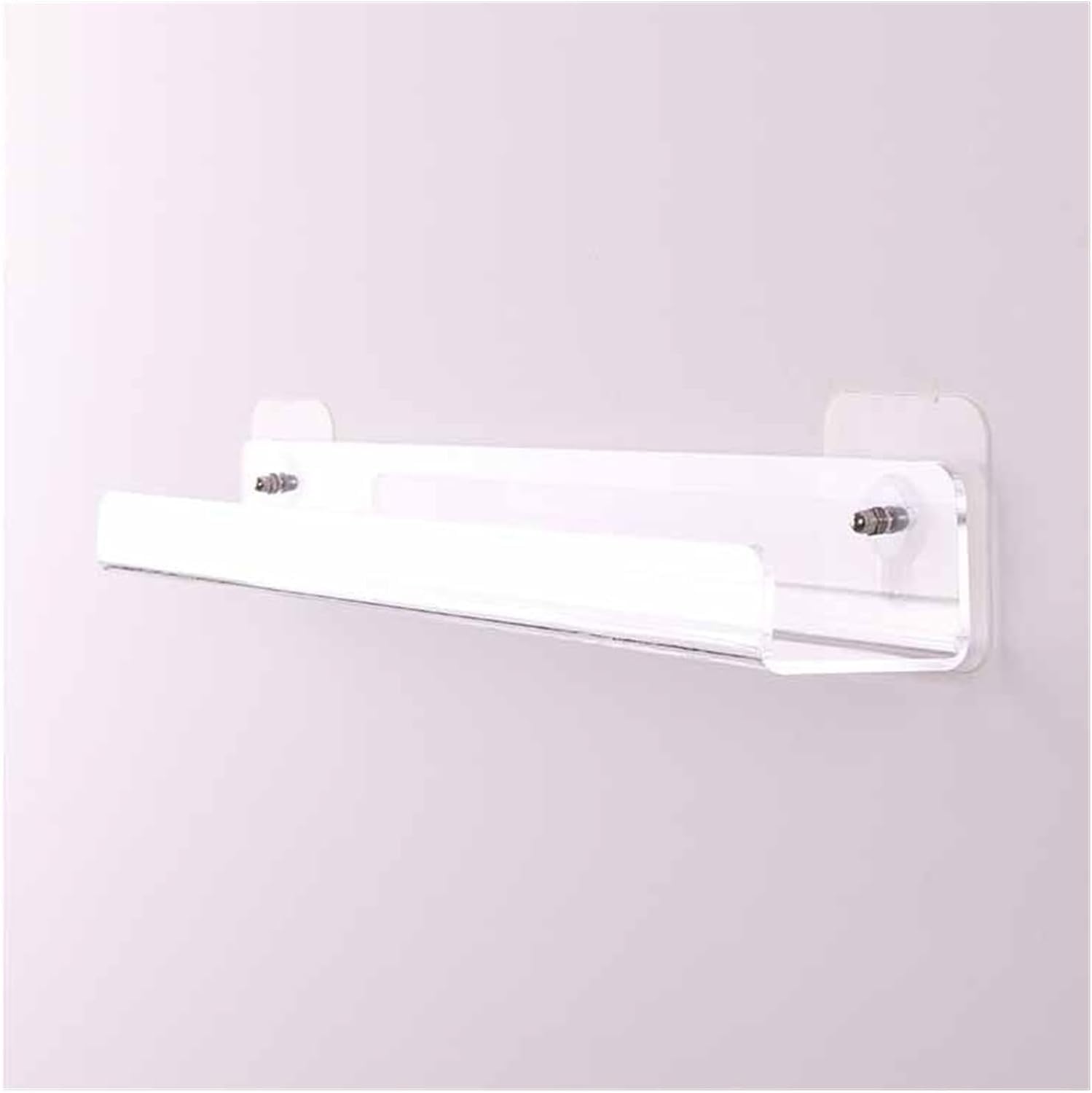 Estantes de pared, Estantería flotante de acrílico, estante de especias Invisible montado en la pared, organizador de exhibición de estante de almacenamiento de baño transparente de 5MM de espesor ( C