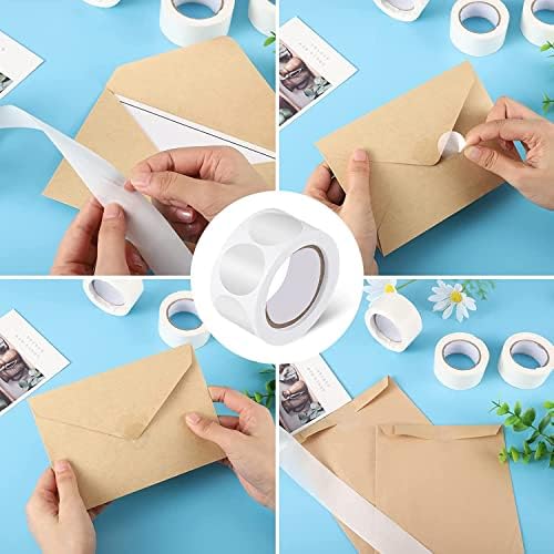 1000 Pcs Clear Retail Package Seals,25mm Self Adhesive Clear Seal Labels Stickers,Transparent Round Envelopes Stickers for Wedding Birthday Christmas Party Gift Packaging ,Envelopes and Gift Box Seal