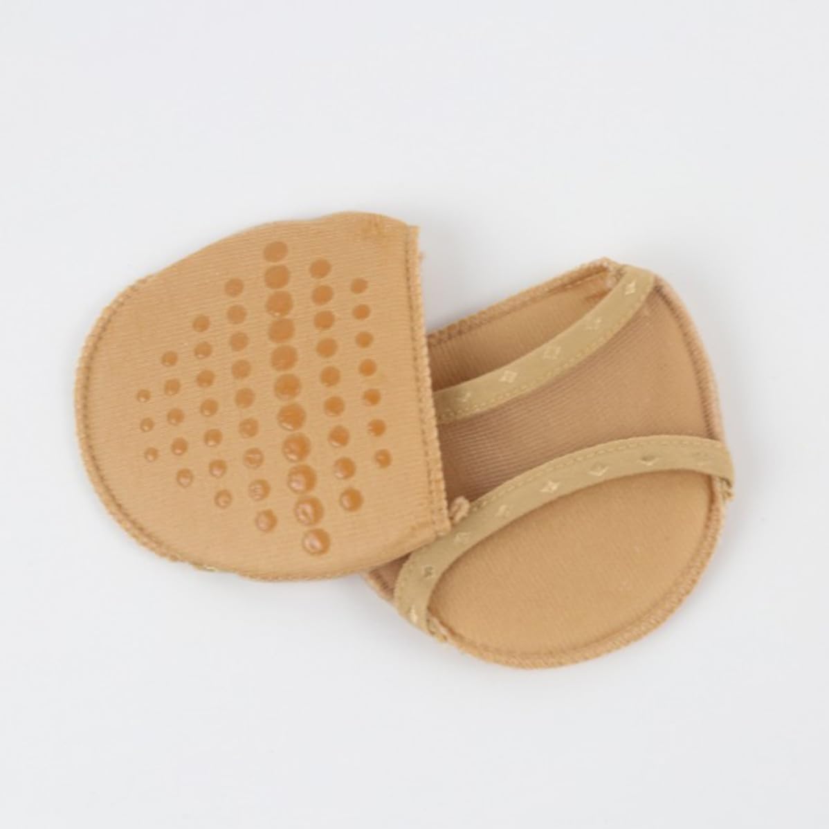 Peep Toe Forefoot Pad Khaki Pair for High Heel Shoes, Invisible