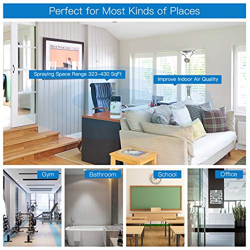 SVAVO Automatic Air Freshener Spray Dispenser, Commercial Air Refresher Spray Holder Wall Mount/Free Standing, Fragrance Aerosol Dispenser for Home Air Freshener Refill Can, Room, Bathroom, ABS