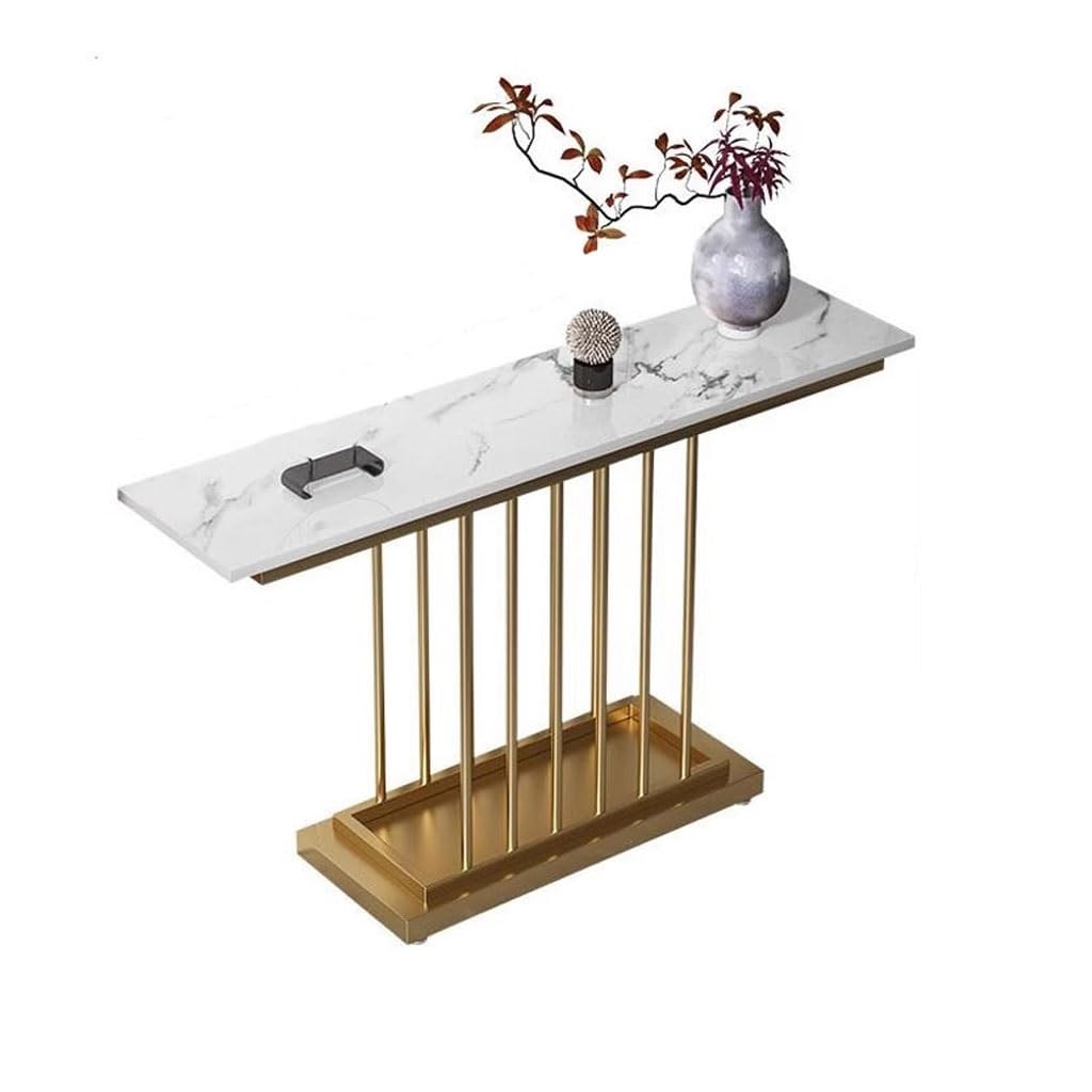 ENGENDER Console Tables Chinese Style Simple Marble Entrance Table Fashionable Slate Wall Entry Cabinet