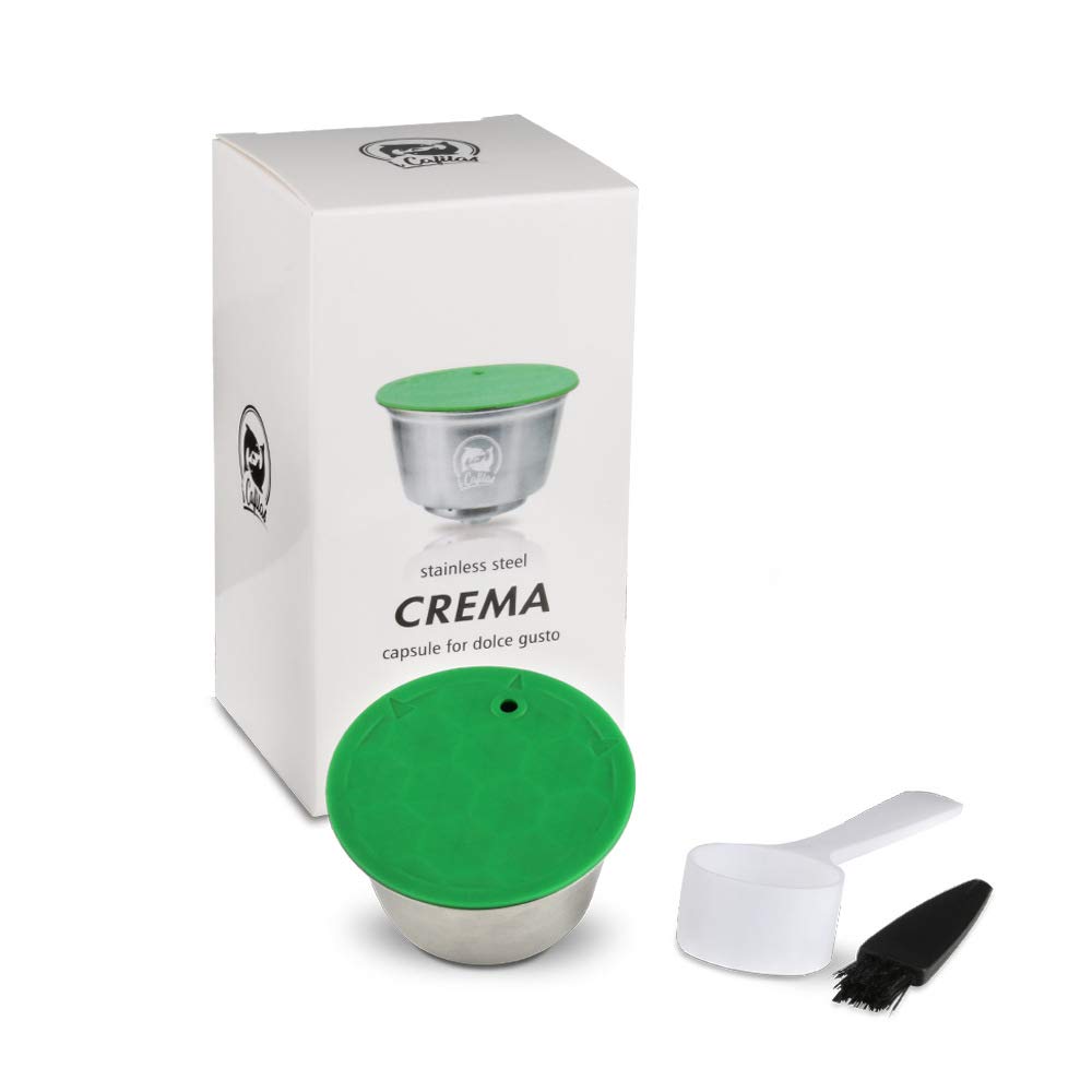 Cápsula de café reutilizable de acero inoxidable Cápsula de café 14g Soporte de filtro de cápsulas de café para máquina Dolce Gusto