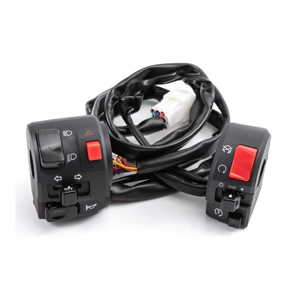 7/8 "22mm przełączniki motocyklowe motocykl przycisk klaksonu kierunkowskaz elektryczna lampa przeciwmgielna Start światła kierownica przełącznik kontrolera