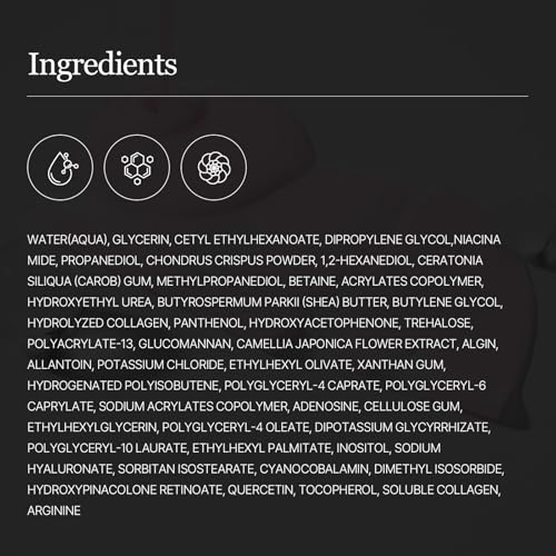 Kamelie Kollagen Maske, Nettogewicht: 34g/1,19 Unzen, 4 Stück, Hydrogel Maske, tiefenfeuchtigkeitsspendend, Porenminimierung… – Ansicht 5
