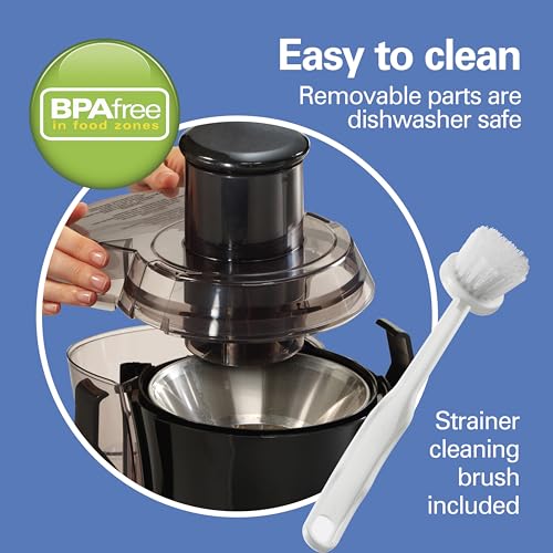 image for Hamilton Beach Juicer Machine, Big Mouth 3” Feed Chute for Whole Fru