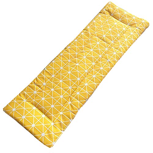 Cojín largo para banco de jardín con lazos, 100 x 30 cm, para exteriores e interiores, para 2-3 asientos, cojín para silla de comedor, 2 cm de grosor, accesorios para muebles de patio, 120 x 30 cm