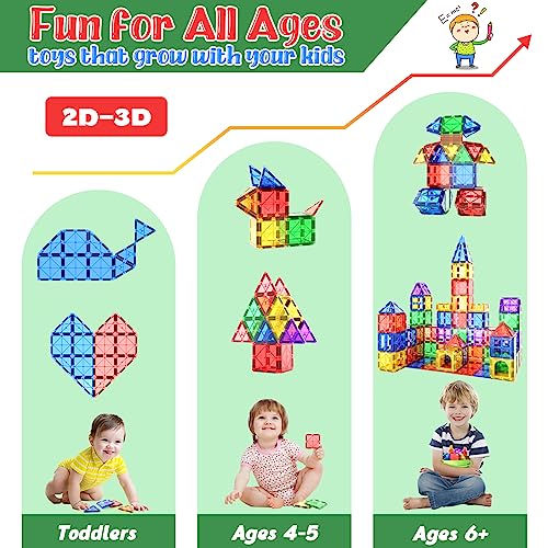 image for Coodoo Kids Toys Magnetic Tiles Starter Set Classroom Must Haves, Magn
