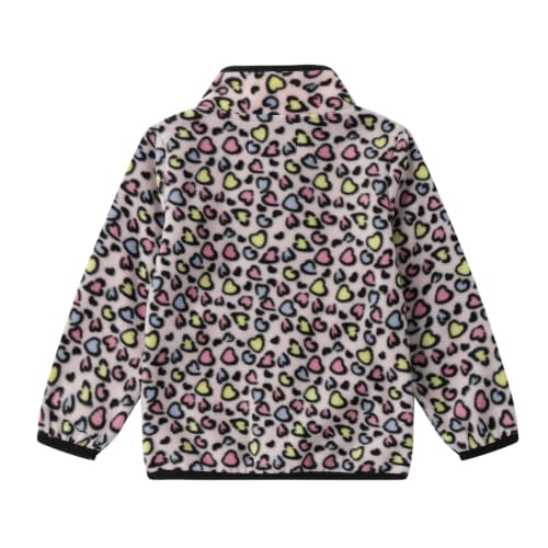 Image of LittleSpring Girls Boys Fleece Jacket Zip Up Lightweight Printing