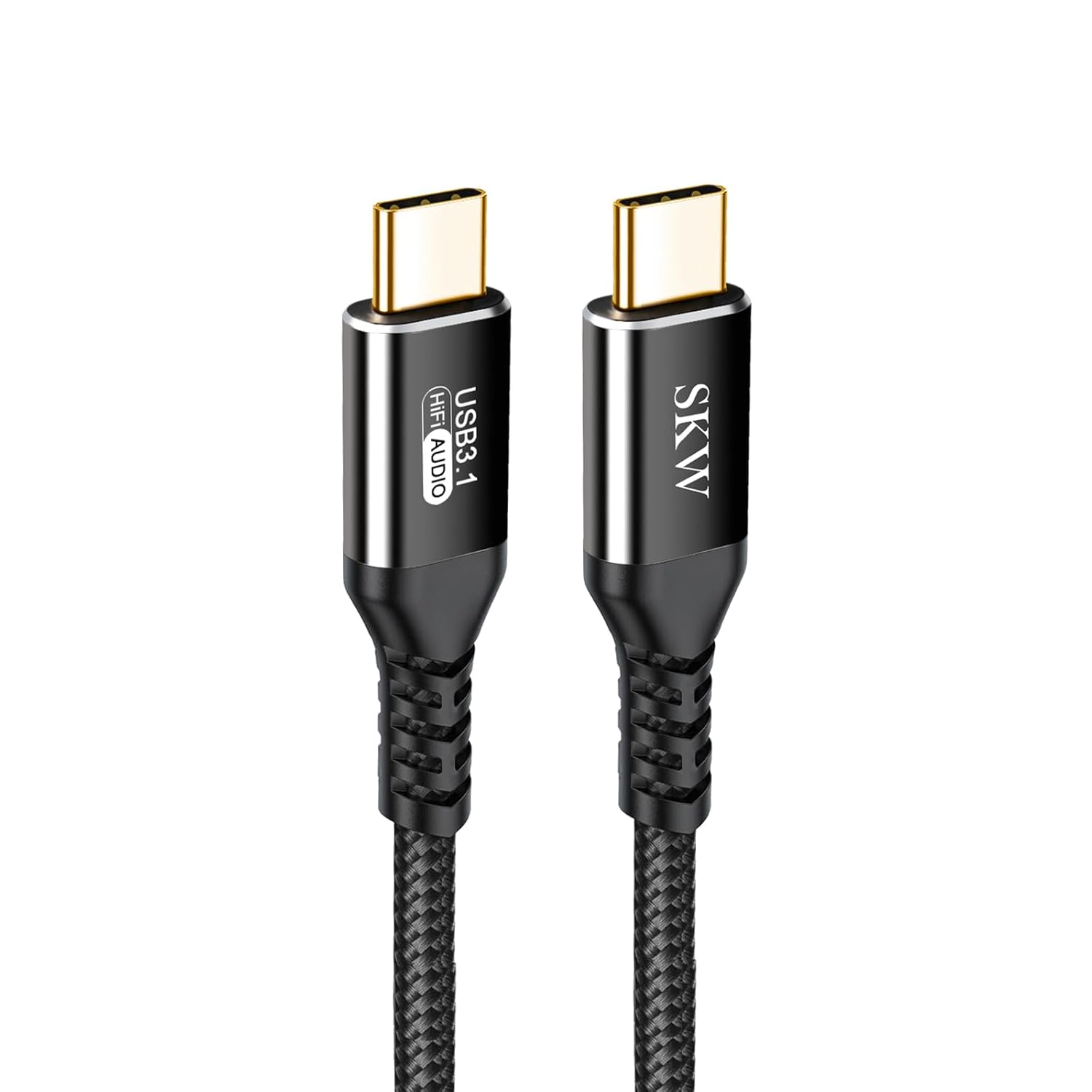 SKW USB C to USB C 3.1 Cable, High Speed Type C 10Gbps 4K Video Data Transfer 60W(5A) Charger Cable with E-Marker 9.8ft / 3M