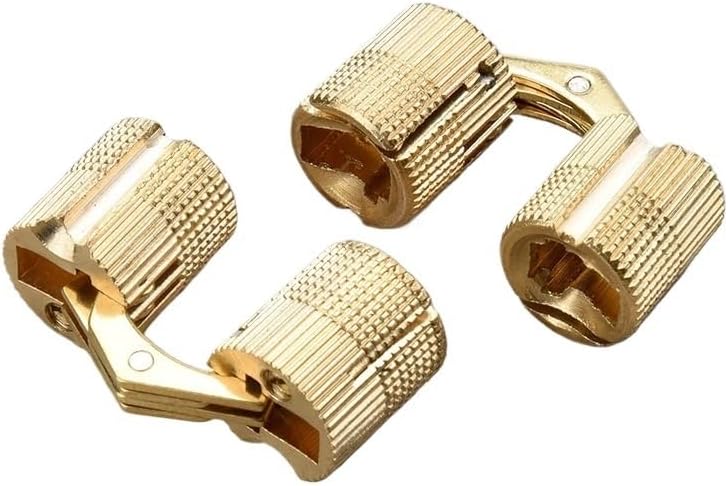 8-12mm Copper Barrel Hinges Concealed Cabinet Hidden Invisible Brass Door for Furniture Hardware Box(8mm)