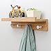 Wieszaki na Ubrania Naścienne, Wieszak i Górna Półka, Drewniana Półka Wejściowa, do Łazienki, Garderoby (Size : 4 hook)