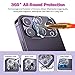 QHOHQ 3 Pack Screen Protector for iPhone 14 Pro Max 6.7 Inch with 3 Pack Tempered Glass Camera Lens Protector, Ultra HD, 9H Hardness, Scratch Resistant, Case Friendly