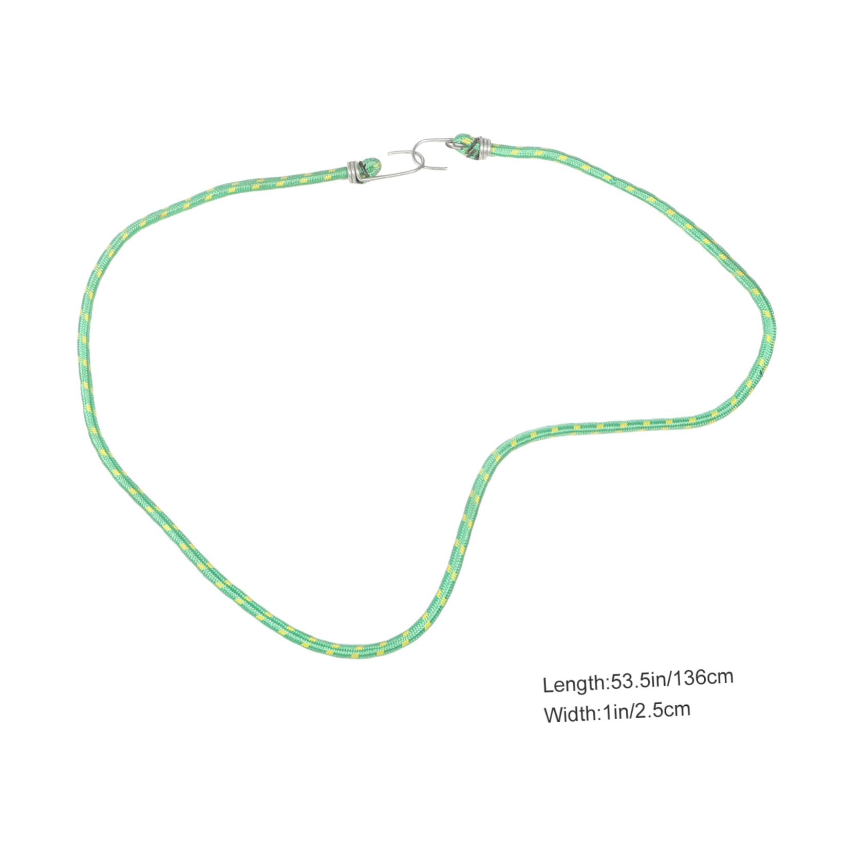 YARNOW Rubber Bungee Cord Hooks 2 Pcs Heavy Duty Straps for Truck Rv Outdoor Random Color