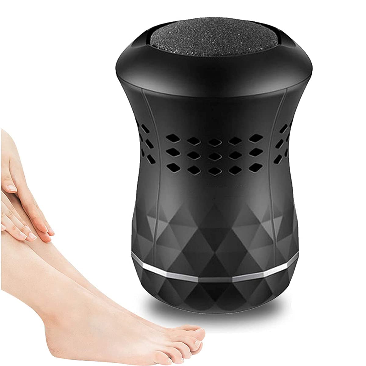Removedor de Callos al vacío con Lima eléctrica para pies, Amoladora de pies Recargable por USB, Herramientas de pedicura Profesionales portátiles, Elimina la Piel Seca Muerta y Dura,C (A)