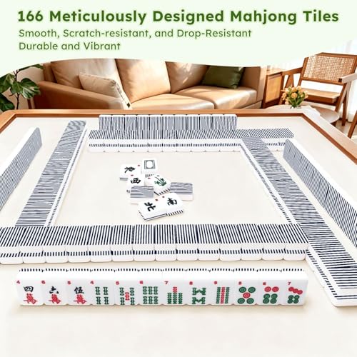 Juego de Mahjong Americano con 166 Fichas y Accesorios miniatura 7