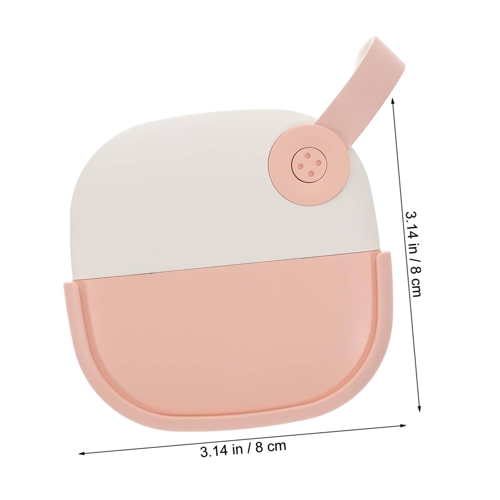 SOLUSTRE 2 Stück LED Kosmetikspiegel Tragbar mit USB Ladefunktion Doppelseitiger Vergrößerungsspiegel für Handspiegel mit Licht Reisen und Makeup
