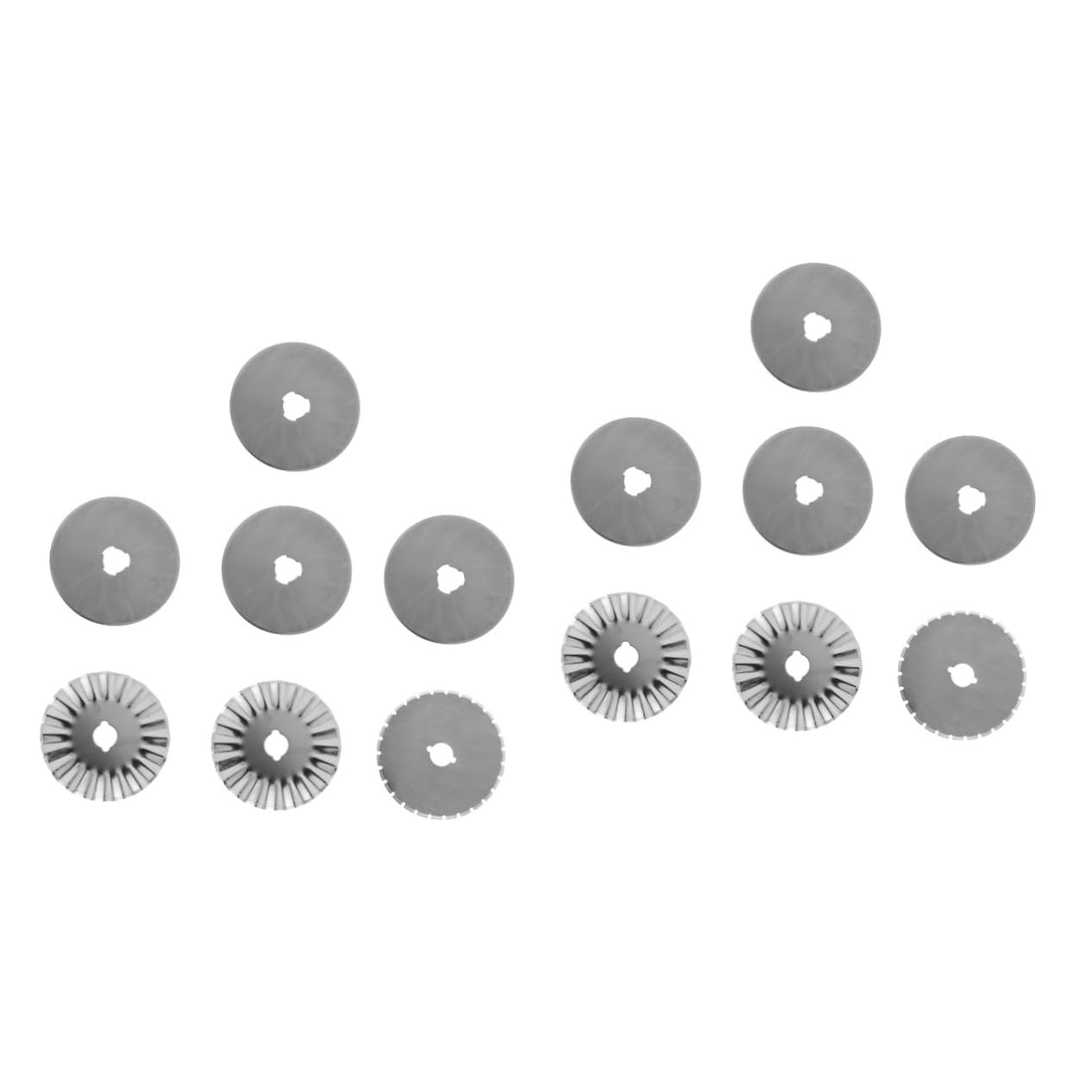 14pezzi Lame Per Cutter Seghettata Ondulate Con Custodia Per e Accessori Per e Crafting