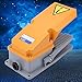 10A AC380V DC220V Foot Switch, Aluminum Shell Jog Pedal Power Controller, Momentary On/Off Foot Control Switch for Machine Tools, Industrial Equipment (4.1 x 7.8 x 3.8in / 104 x 198 x 97mm)