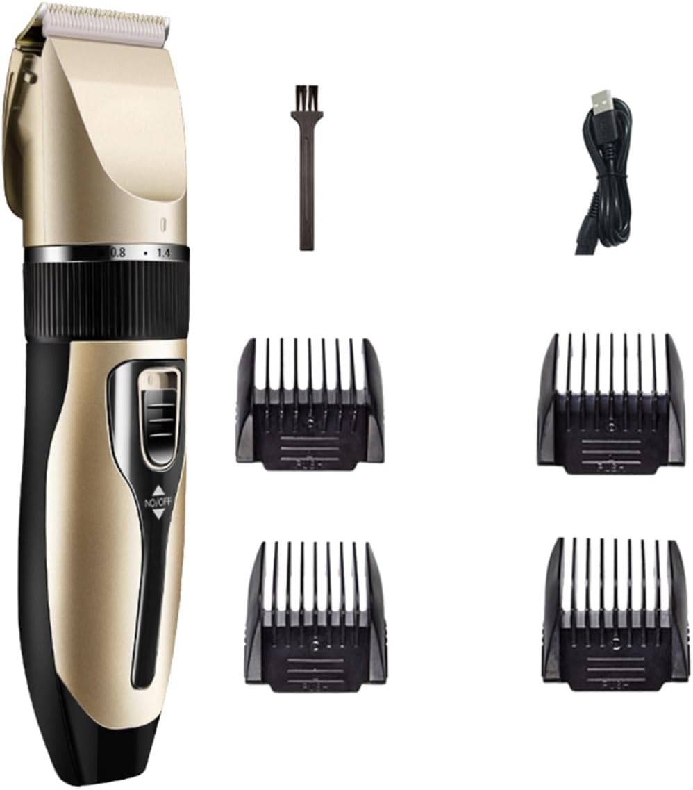 Set Rechargeable Haircut Hair Low Clippers Trimmer Noise for Adults