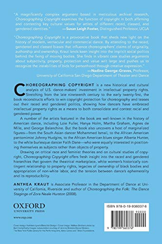 Choreographing Copyright: Race, Gender, And Intellectual Property Rights In American Dance #TOP1