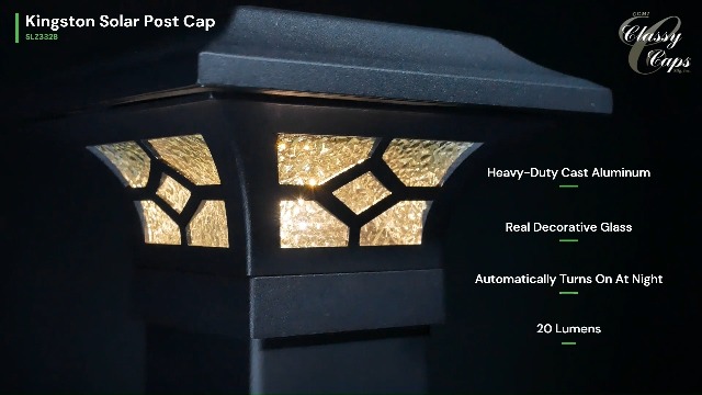 Classy Caps Kingston Solar Post Cap - Fits 2