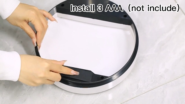Image of Bathroom Trash Can with Lid 2.6 Gallon Stainless Steel TrashCans Automatic Bathroom Garbage Can for Bedroom, Kitchen, Office