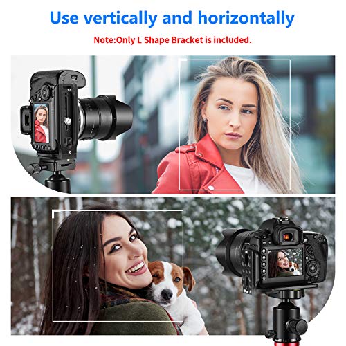 Image of Neewer L Shape Bracket Quick Shoe QR Plate Vertical Video Shooting Universal DSLR Camera L Bracket with 1 /4 Inch Screw Arca Swiss Compatible with DJI Osmo Ronin Zhiyun Canon Nikon Sony DSLR Camera