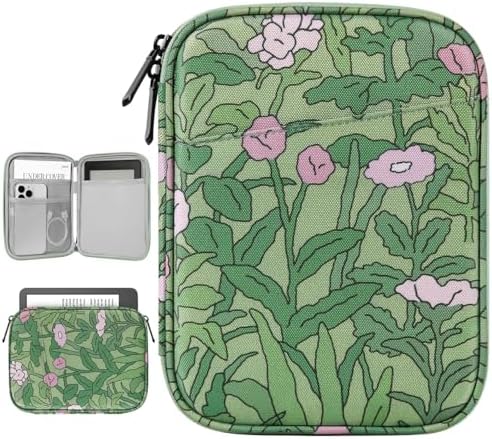 Vinabilia 6-7 Inch Sleeve Case for Kindle and eReader, Papaver Rhoeas