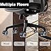2” Office Chair Caster with M10 x 25 Threaded Stem Heavy-Duty Smooth Rolling Safe for All Floors Silent and Durable Replacement for Home and Office Chairs
