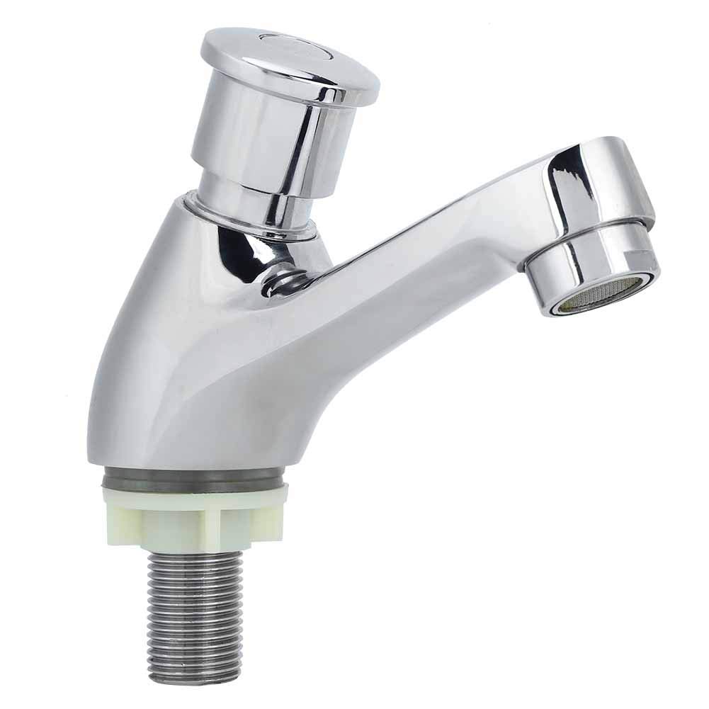 Fdit Grifo de Lavabo de Cobre G1/2, Monomando de Agua Fría, Resistente a la Corrosión con Certificación WaterSense, para Hogar Cocina Baño Lugares Públicos