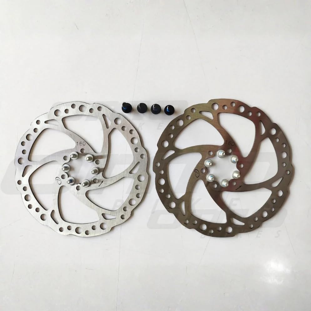 Image of RIDERBOY Logan Hydraulic Brake Set for Cycle - Bicycle Brake Set for Front and Rear Wheel | Liver and Brake Set with Disc Plates for Bike | MTB Bike Hydraulic Disc Brake Set