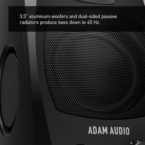 Image of ADAM Audio D3V Active Desktop Monitoring System with USB-C Connection (Pair, Black)