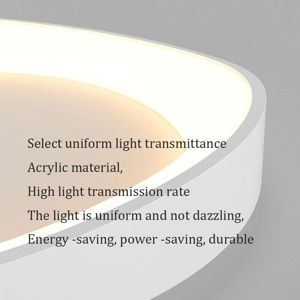 Lampa Sufitowa LED Do Montażu Podtynkowego, Oprawa Oświetlenia Sufitowego Do Sypialni,Nowoczesne Okrągłe Lampy Sufitowe Z Możliwością Przyciemniania 33W Z Pilotem,Oprawy Oświetleniowe Do Szafy