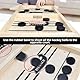 JOZMMZEOOA Hockey Brettspiel,Tischhockey Airhockey Tabletop Spiele Tisch Eishockey Spiel Tischfussball Holzspiele 2 in 1 Portable Schachbrett-Set,für Partyspiele Tisch-Desktop-Spiel