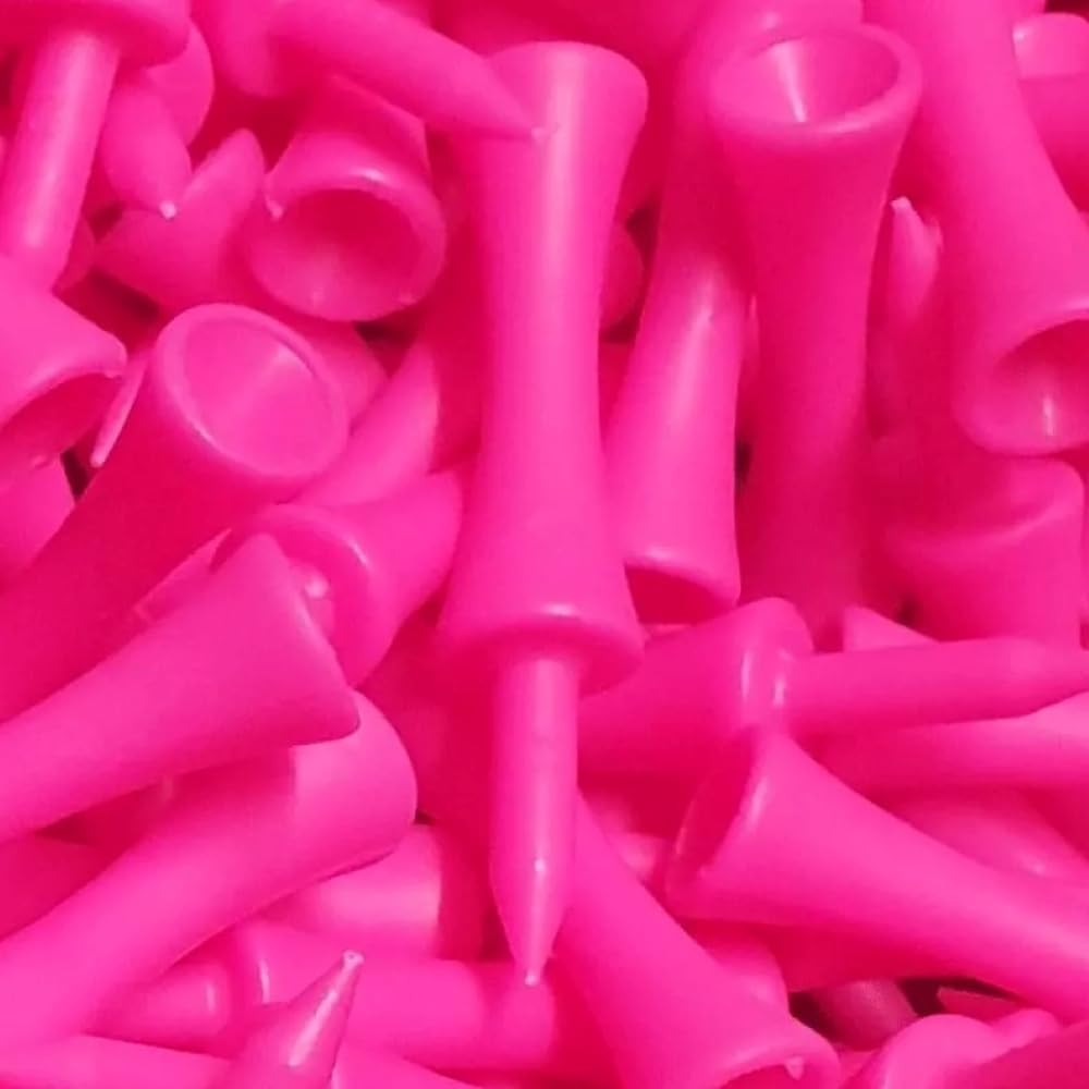 Great Value - 100 x PINK Castle Golf Tees