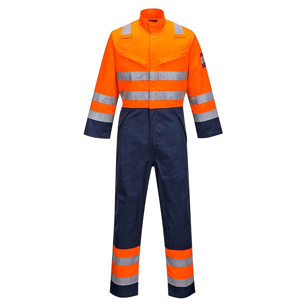 Portwest MV29 Modaflame Work HVO Multi-Norm Contrast Coverall Rule Pocket