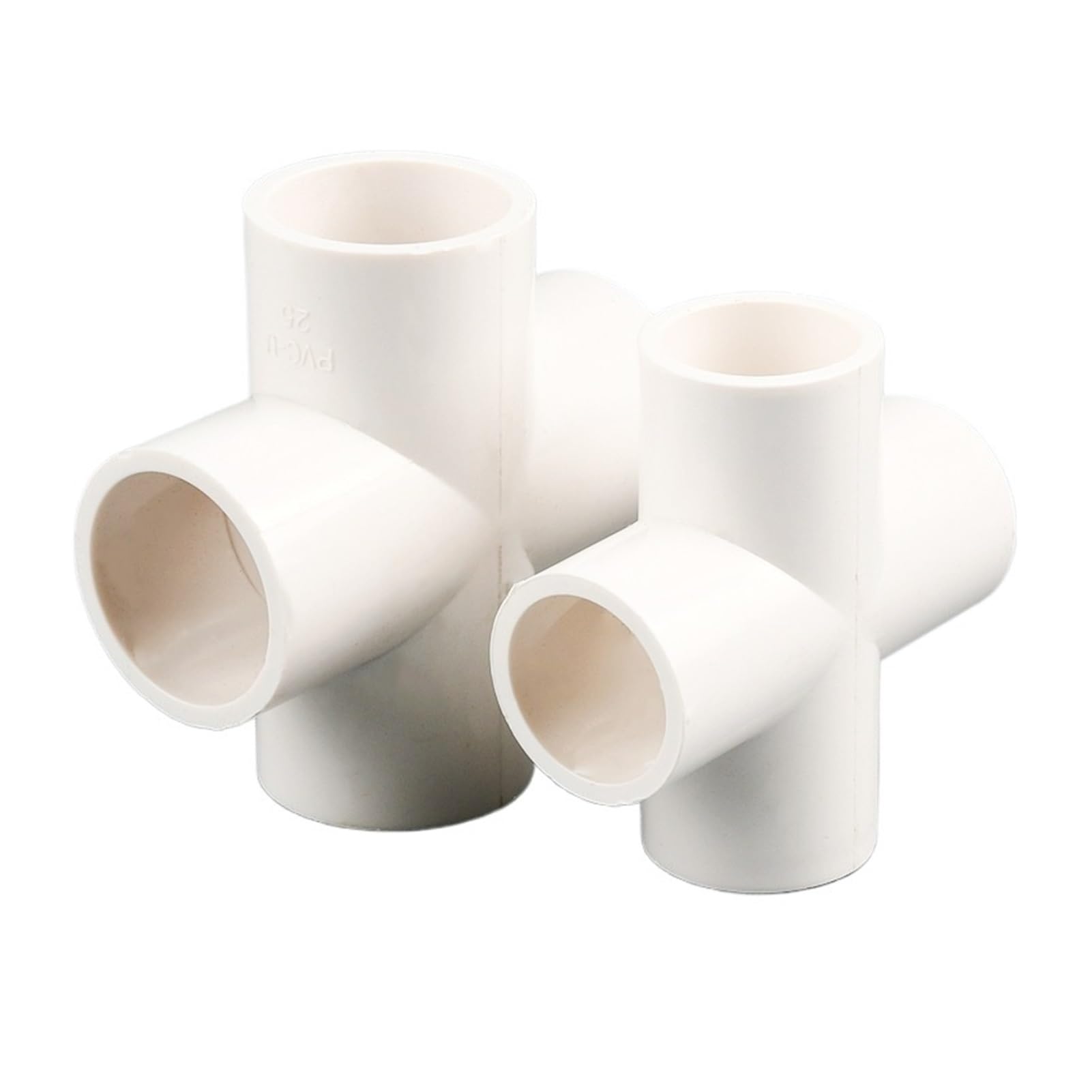 1/5 pezzi Connettore a croce a 4 vie 20/25/32/40/50 mm Raccordi for giunti di fornitura idrica in plastica Connettori for tubi di sistema di irrigazione(I.D 50mm,5 pieces)
