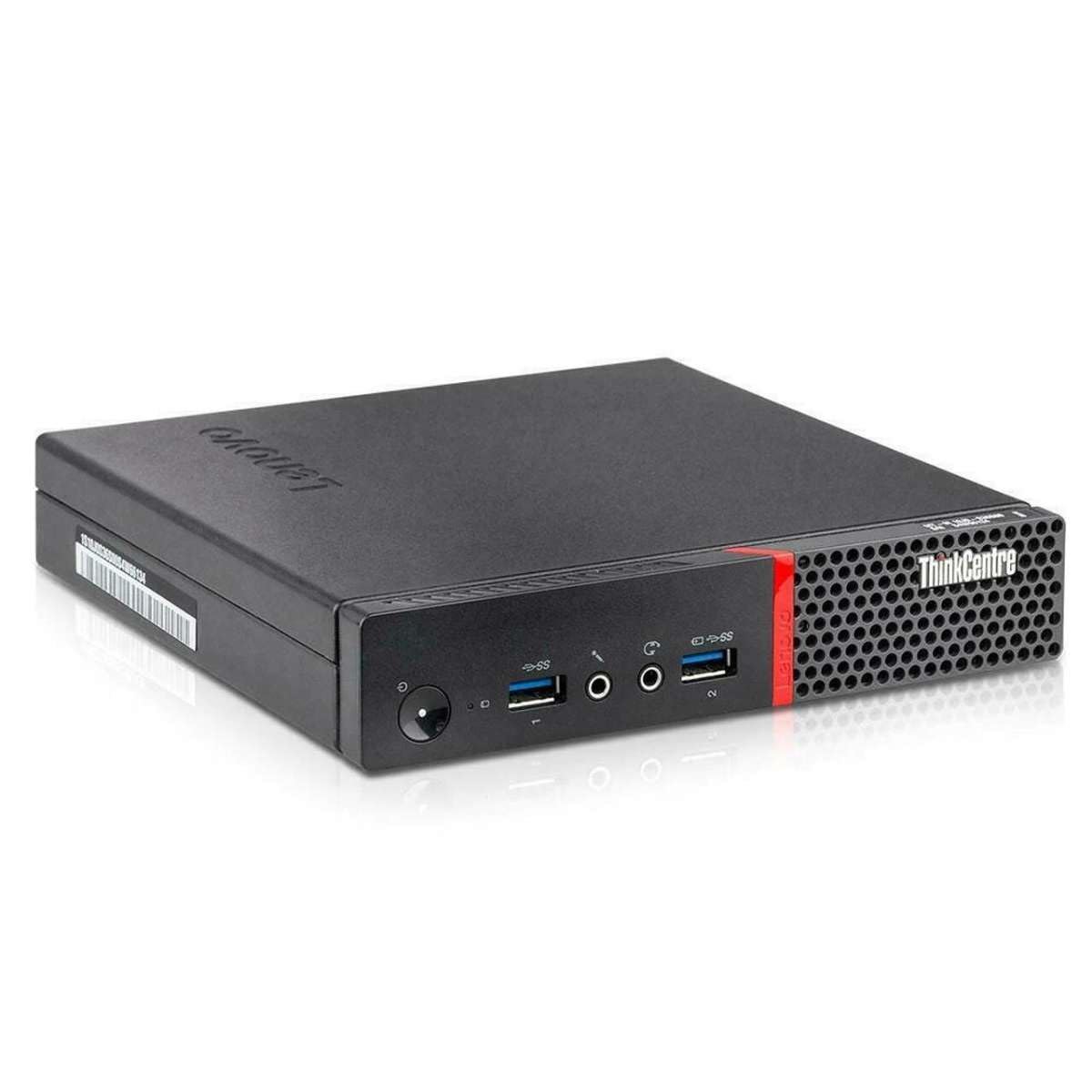 Lenovo ThinkCentre M710q Petit Bureau, Mini PC Intel Core i5-7500T, 8 Go de RAM, 256 Go de SSD, US Clavier et Souris, Win11 Pro (Renewed)