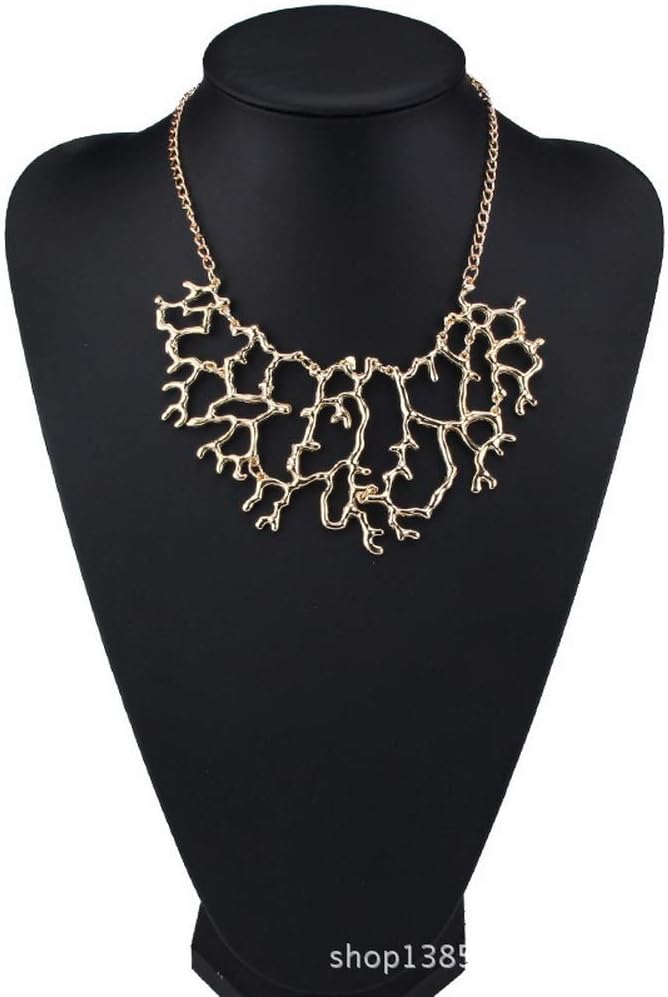 YAZILIND Coral Tree Branch Shape Pendant Necklace Fashion Sweater Chain Accessories Women Birthday Jewelry Gift