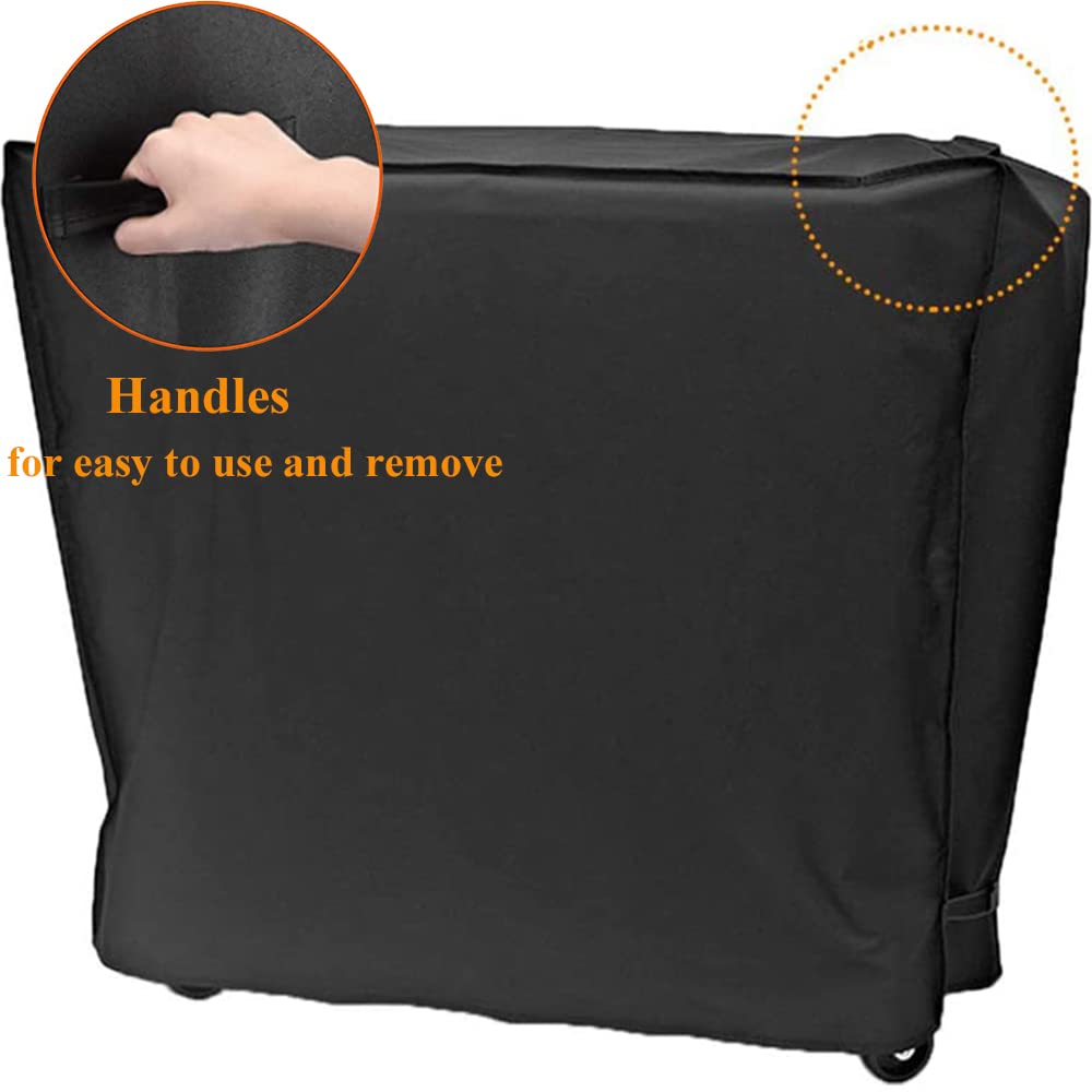 Kühlwagen-Abdeckung Wasserdicht – 86,5x51x81,5 Cm, Aus 420D Oxford – Mit Belüftung, Bodenriemen & Tasche – Für Roll-Kühler Bis 27,4 L