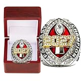 2027 Fantasy Football Ring Display Case League Winner Award(Red,14)