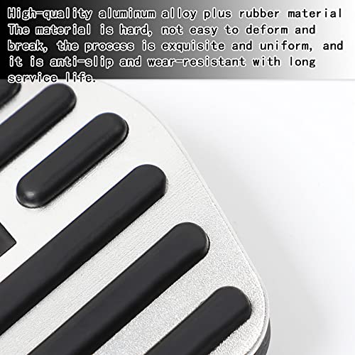 Xhfarce Pedais de desempenho antiderrapante, capa de alumínio para pedal e pedais a gás kit adequado