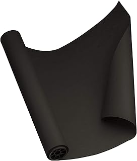 MM WILL CARE - WE WILL CARE YOUR PRODUCTS - Black Paper Roll 24 Inch X 20 Meter - Use it as Wrapping & Art Work.