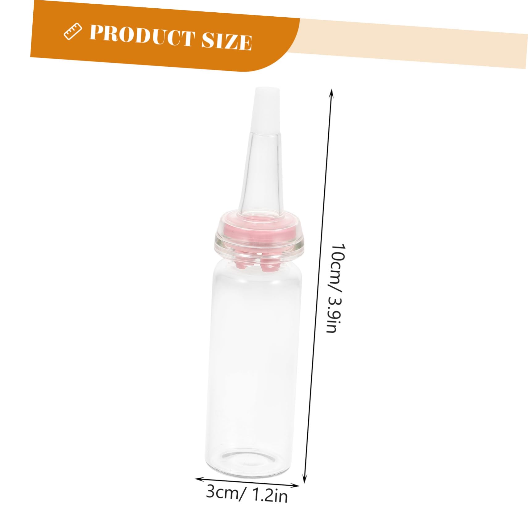 VANZACK Small Pet Water Bottle Silicone Glass Hamster Nursing Bottle for Small Animals Feeding Supplies for Farm Animals